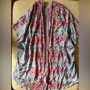 Hand embroidered cardigan